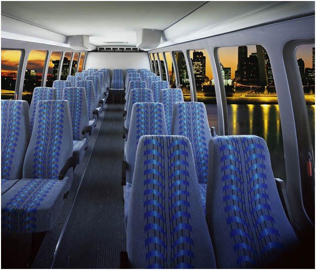 Minibus overhead storage