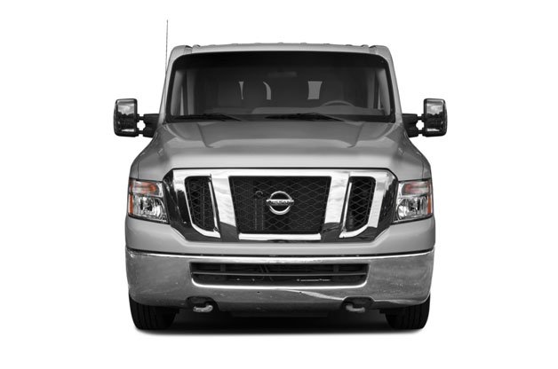 Passenger van side view