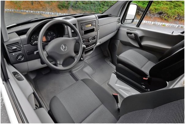 Van dashboard and controls