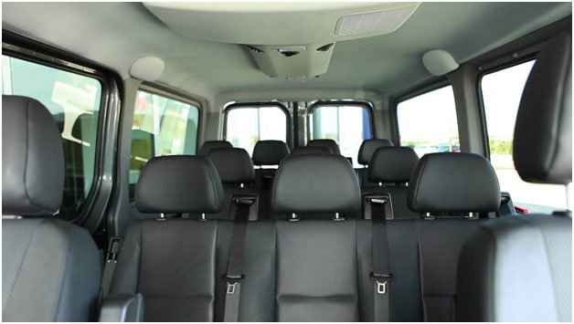 Passenger van rear exterior